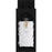 Quoizel Dallington 1Lt 14" Outdoor Lantern, Black/Clear Textured