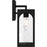 Quoizel Dallington 1Lt 14" Outdoor Lantern, Black/Clear Textured
