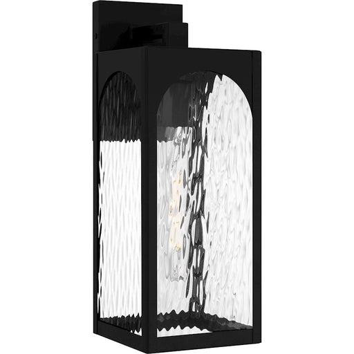 Quoizel Dallington 1Lt 17" Outdoor Lantern, Black/Clear Textured - DLG8406MBK
