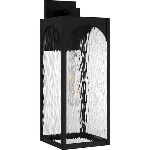 Quoizel Dallington 1Lt 20" Outdoor Lantern, Black/Clear Textured
