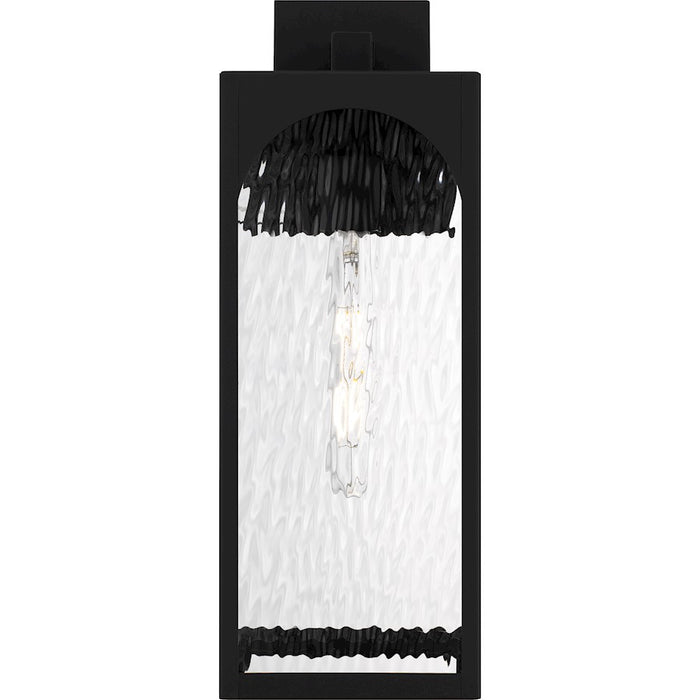 Quoizel Dallington 1Lt 20" Outdoor Lantern, Black/Clear Textured