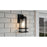 Quoizel Damien 1 Light Outdoor Lantern, Earth Black/Clear Seeded
