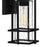 Quoizel Damien 1 Light Outdoor Lantern, Earth Black/Clear Seeded