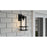 Quoizel Damien 1 Light Outdoor Lantern, Earth Black/Clear Seeded