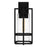 Quoizel Damien 1 Light Outdoor Lantern, Earth Black/Clear Seeded