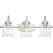 Quoizel Danbury 3 Light Bath Vanity, Polished Chrome