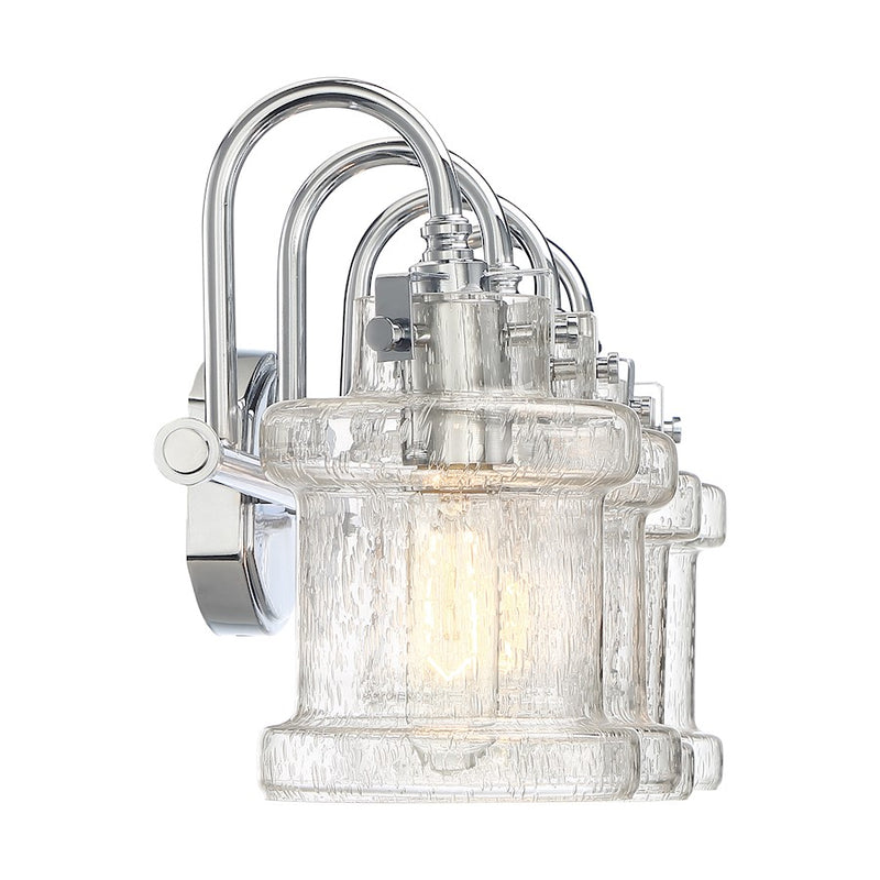Quoizel Danbury 4 Light Bath Vanity, Polished Chrome