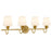 Quoizel Dorothea 4-Lt Gold Leaf Vanity Light, Gold Leaf - DOT8632GFL