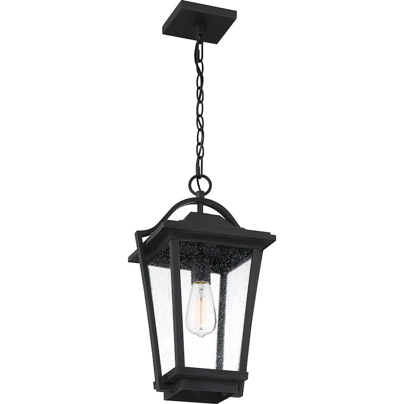 Quoizel Darius 1 Light 11" Outdoor Lantern, Earth Black