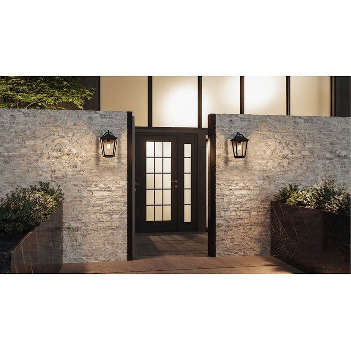 Quoizel Darius 1 Light Outdoor Lantern, Earth Black