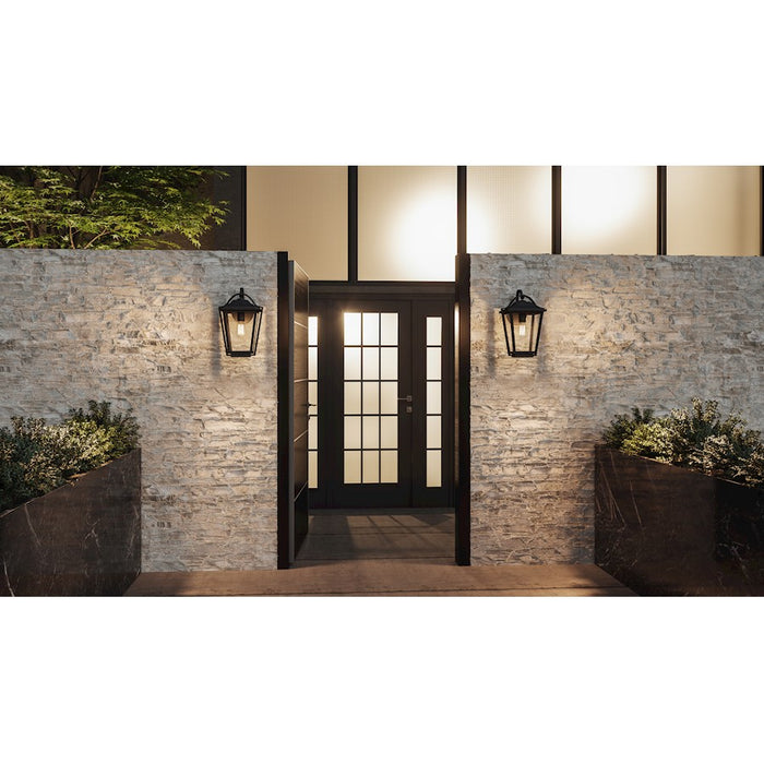 Quoizel Darius 1 Light Outdoor Lantern, Earth Black