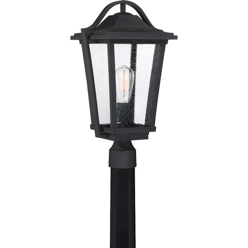 Quoizel Darius 1 Light Square Outdoor Lantern, Earth Black