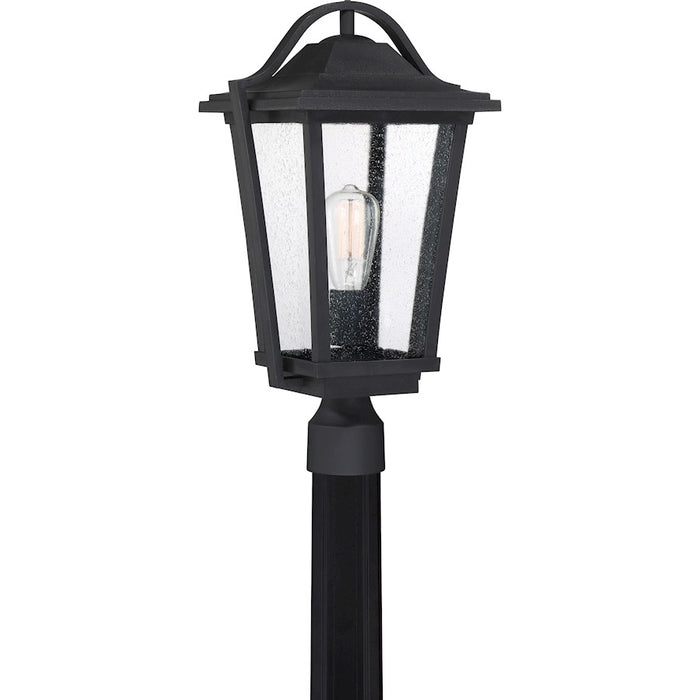 Quoizel Darius 1 Light Square Outdoor Lantern, Earth Black