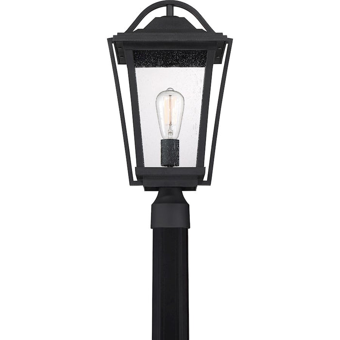 Quoizel Darius 1 Light Square Outdoor Lantern, Earth Black