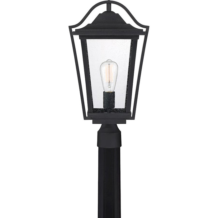 Quoizel Darius 1 Light Square Outdoor Lantern, Earth Black