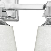 Quoizel 3 Light Deluxe Bath Fixture in Polished Chrome