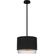 Quoizel Elio 14in 3-Light Pendant | Modern Industrial Matte Black and Smoke Glass | Kitchen Island & Dining Room | Model EIO1814MBK