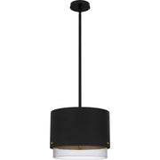 Quoizel Elio 14in 3-Light Pendant | Modern Industrial Matte Black and Smoke Glass | Kitchen Island & Dining Room | Model EIO1814MBK