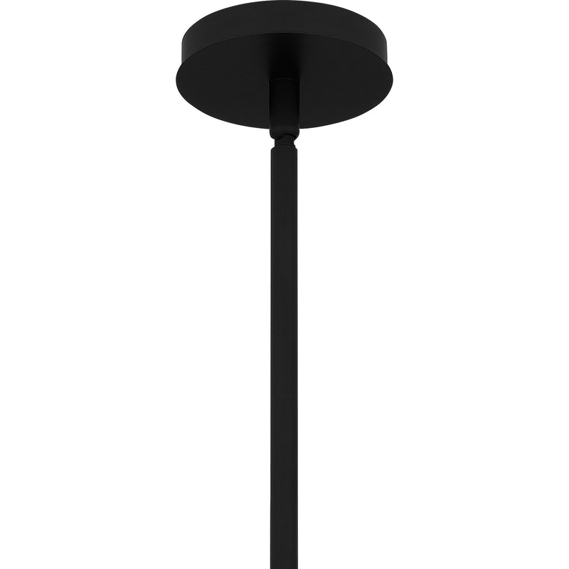 Quoizel Elio 14in 3-Light Pendant | Modern Industrial Matte Black and Smoke Glass | Kitchen Island & Dining Room | Model EIO1814MBK