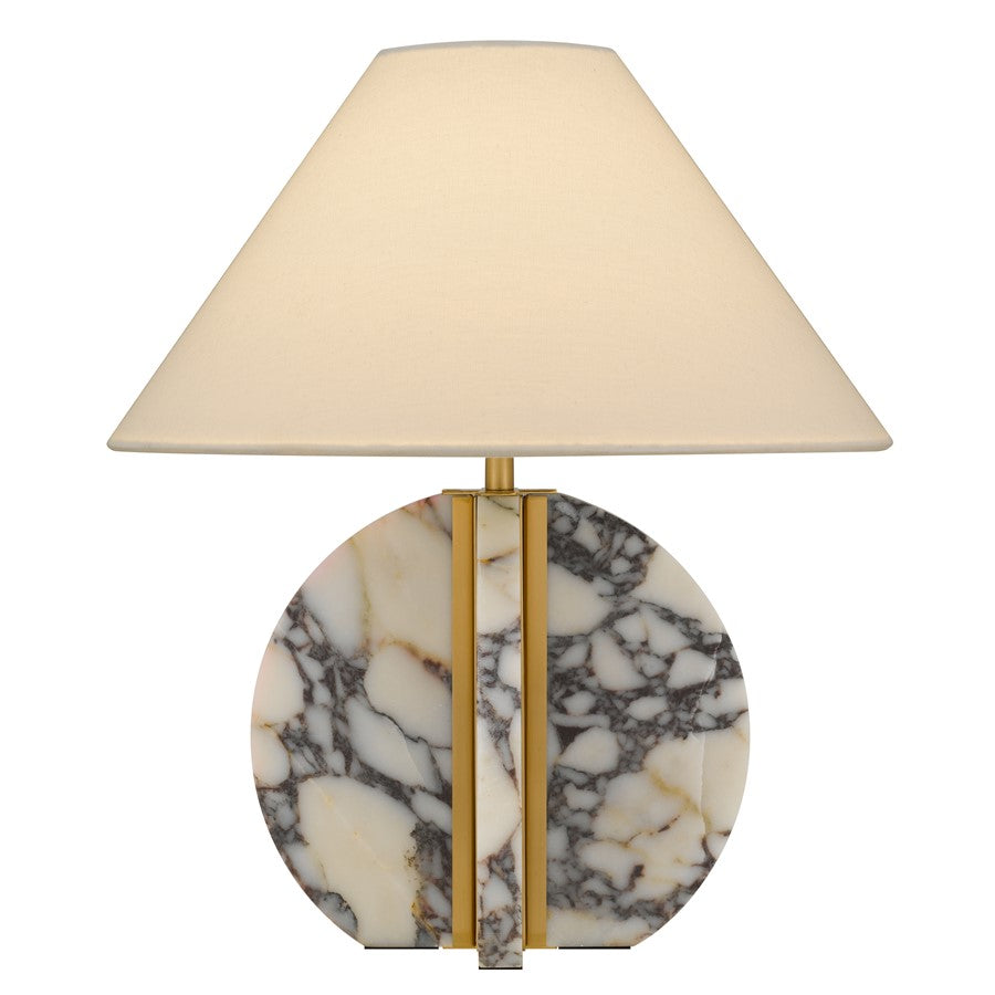 Quoizel Eliana 1-Lt Brushed Gold Table Lamp, Brushed Gold - ELI6218BRG