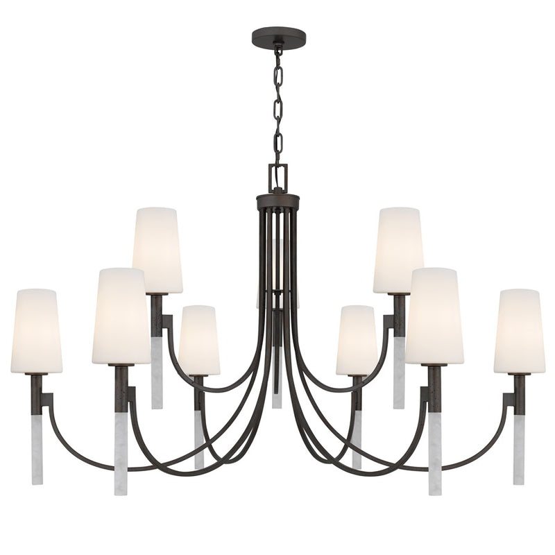 Quoizel Eloura 9-Lt Iron Gate Chandelier, Iron Gate - ELOU5048IN