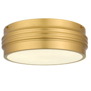 Quoizel Emmett 3-Lt Brushed Gold Flush Mount, Brushed Gold - EMM1616BRG