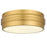 Quoizel Emmett 3-Lt Brushed Gold Flush Mount, Brushed Gold - EMM1616BRG
