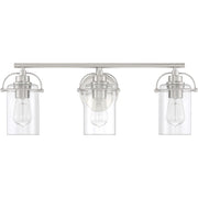 Quoizel Emerson 3 Light Bath Vanity, Brushed Nickel