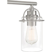 Quoizel Emerson 3 Light Bath Vanity, Brushed Nickel