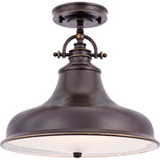 Quoizel Emery 14in 1-Light Pendant | Traditional Palladian Bronze and Bronze Metal | Kitchen Island & Dining Room | Model ER1814PN