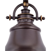 Quoizel Emery 14in 1-Light Pendant | Traditional Palladian Bronze and Bronze Metal | Kitchen Island & Dining Room | Model ER1814PN