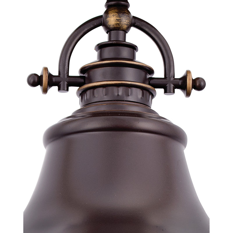 Quoizel Emery 14in 1-Light Pendant | Traditional Palladian Bronze and Bronze Metal | Kitchen Island & Dining Room | Model ER1814PN