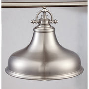 Quoizel Emery 53in 3-Light Island Chandelier | Traditional Brushed Nickel and Nickel Metal | Kitchen Island & Dining Room | Model ER353BN