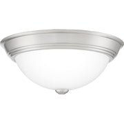 Quoizel Erwin 2 Light Flush Mount, Brushed Nickel