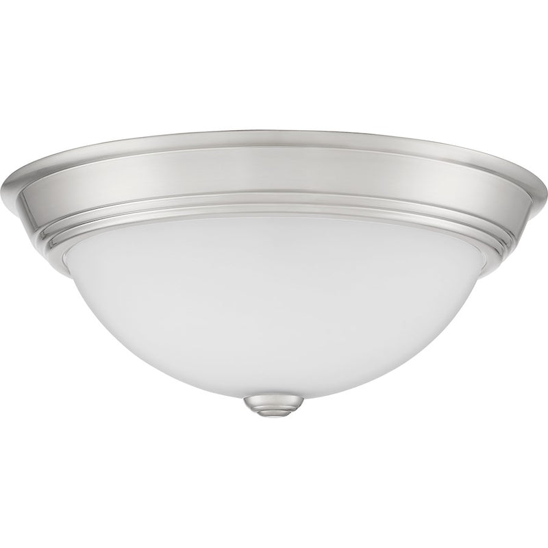 Quoizel Erwin 2 Light Flush Mount, Brushed Nickel