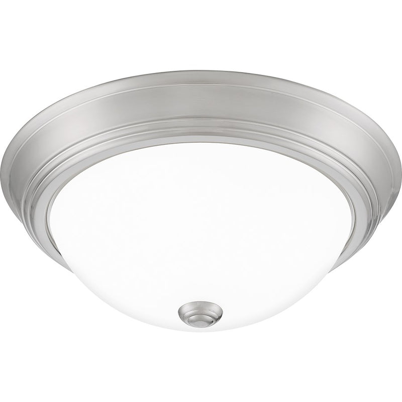 Quoizel Erwin 2 Light Flush Mount, Brushed Nickel