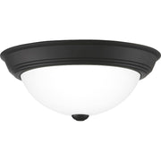 Quoizel Erwin 2 Light Flush Mount, Matte Black
