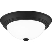 Quoizel Erwin 2 Light Flush Mount, Matte Black