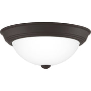 Quoizel Erwin 2 Light Flush Mount, Old Bronze