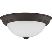 Quoizel Erwin 2 Light Flush Mount, Old Bronze