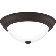 Quoizel Erwin 2 Light Flush Mount, Old Bronze