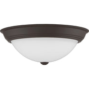 Quoizel Erwin 3 Light Flush Mount, Old Bronze