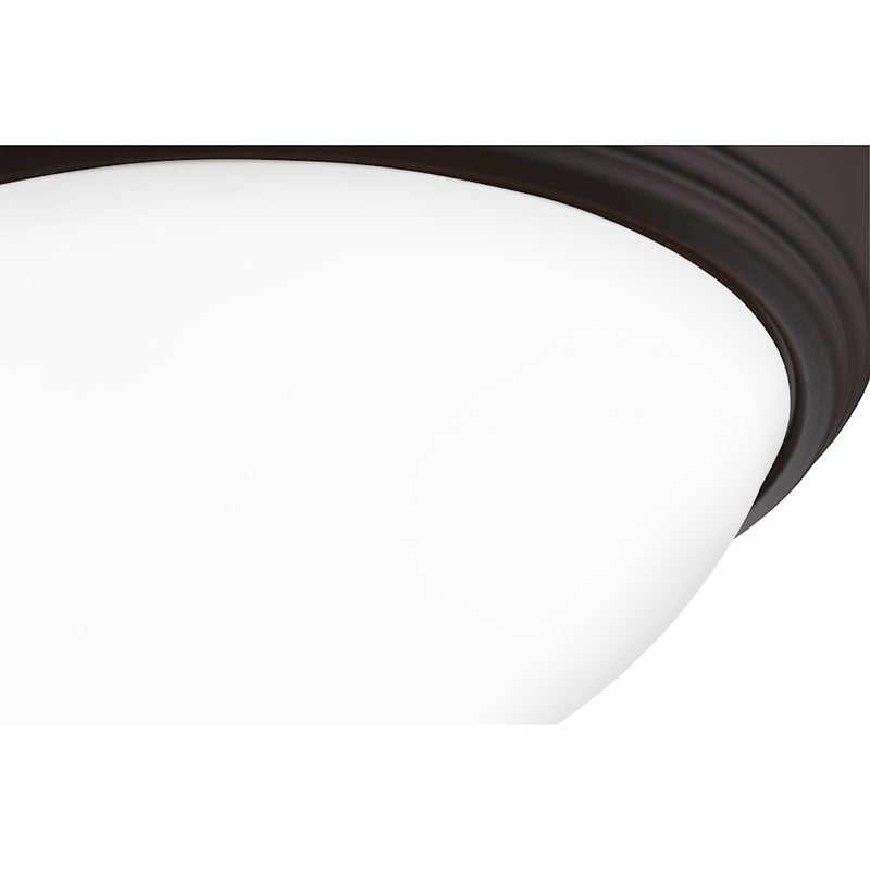 Quoizel Erwin 3 Light Flush Mount, Old Bronze