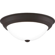 Quoizel Erwin 3 Light Flush Mount, Old Bronze