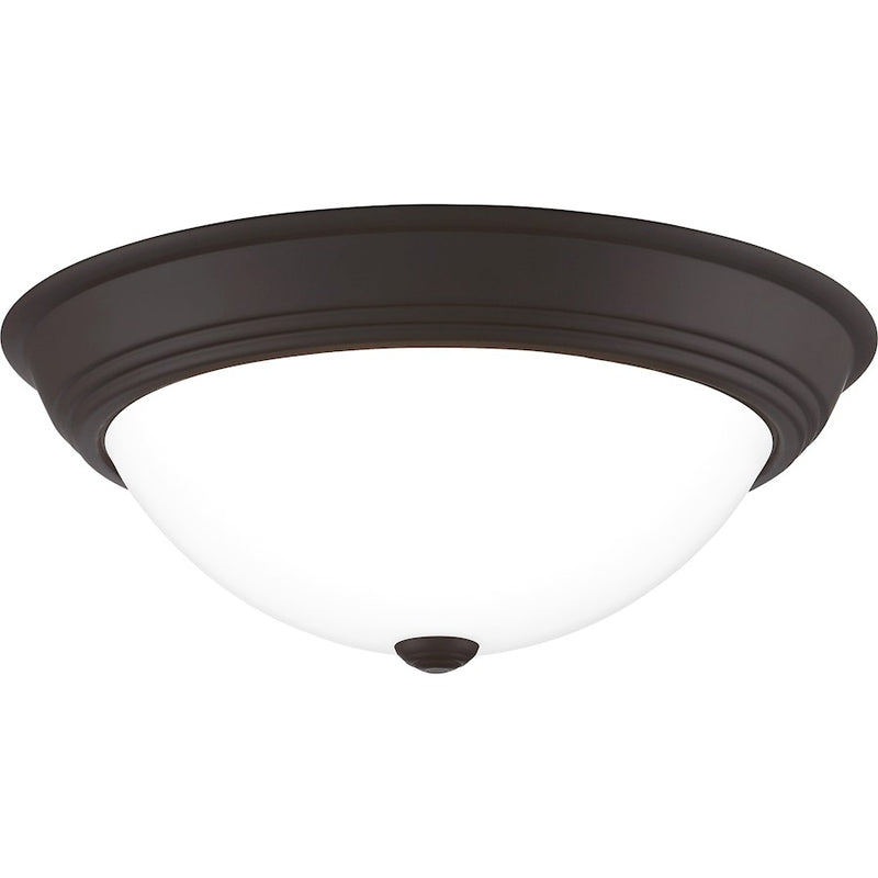Quoizel Erwin 3 Light Flush Mount, Old Bronze