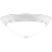 Quoizel Erwin 3 Light Flush Mount, White Lustre