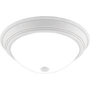 Quoizel Erwin 3 Light Flush Mount, White Lustre