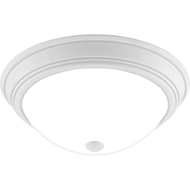 Quoizel Erwin 3 Light Flush Mount, White Lustre