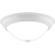 Quoizel Erwin 3 Light Flush Mount, White Lustre