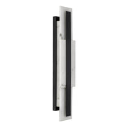 Quoizel Esme 24in LED Wall Sconce | Contemporary Matte Black and Faux Alabaster | Bathroom & Hallway Vanity Light | Model ESM8705MBK